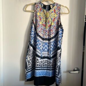 XS Patterned Shift Dress